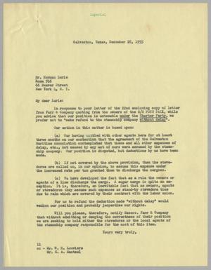 [Letter from I. H. Kempner to Herman Lurie, December 28, 1955]