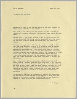 [Letter from I. H. Kempner to W. H. Louviere, April 25, 1960]