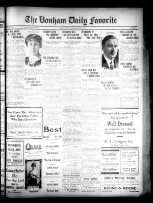 The Bonham Daily Favorite (Bonham, Tex.), Vol. 23, No. 244, Ed. 1 Wednesday, May 18, 1921