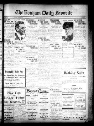The Bonham Daily Favorite (Bonham, Tex.), Vol. 23, No. 285, Ed. 1 Friday, June 3, 1921