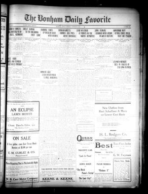 Primary view of object titled 'The Bonham Daily Favorite (Bonham, Tex.), Vol. 23, No. 201, Ed. 1 Monday, March 28, 1921'.