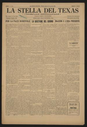 Primary view of object titled 'La Stella del Texas (Galveston, Tex.), Vol. 5, No. 53, Ed. 1 Saturday, December 30, 1916'.