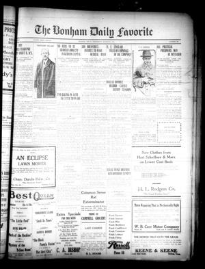 The Bonham Daily Favorite (Bonham, Tex.), Vol. 23, No. 203, Ed. 1 Wednesday, March 30, 1921