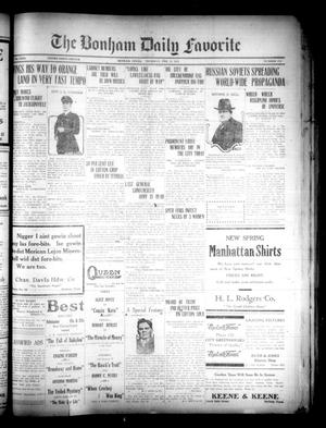 The Bonham Daily Favorite (Bonham, Tex.), Vol. 23, No. 174, Ed. 1 Thursday, February 24, 1921