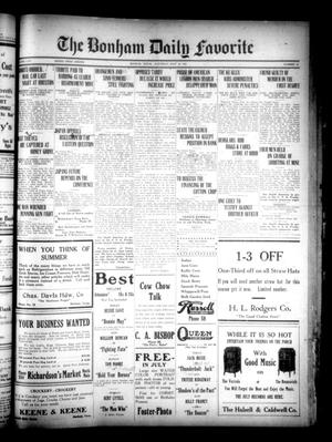 The Bonham Daily Favorite (Bonham, Tex.), Vol. 24, No. 10, Ed. 1 Saturday, July 16, 1921