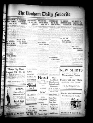 The Bonham Daily Favorite (Bonham, Tex.), Vol. 24, No. 36, Ed. 1 Tuesday, August 16, 1921
