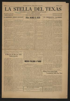 La Stella del Texas (Galveston, Tex.), Vol. 6, No. 1, Ed. 1 Saturday, January 6, 1917
