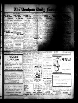 Primary view of object titled 'The Bonham Daily Favorite (Bonham, Tex.), Vol. 26, No. 263, Ed. 1 Friday, May 9, 1924'.