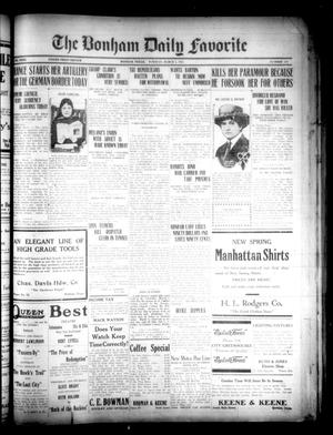 The Bonham Daily Favorite (Bonham, Tex.), Vol. 23, No. 178, Ed. 1 Tuesday, March 1, 1921