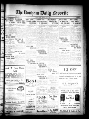 The Bonham Daily Favorite (Bonham, Tex.), Vol. 24, No. 14, Ed. 1 Thursday, July 21, 1921