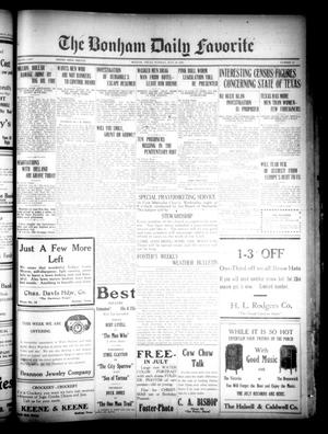 The Bonham Daily Favorite (Bonham, Tex.), Vol. 24, No. 12, Ed. 1 Tuesday, July 19, 1921