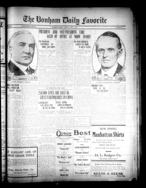 The Bonham Daily Favorite (Bonham, Tex.), Vol. 23, No. 181, Ed. 1 Friday, March 4, 1921