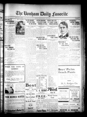 The Bonham Daily Favorite (Bonham, Tex.), Vol. 24, No. 7, Ed. 1 Wednesday, July 13, 1921