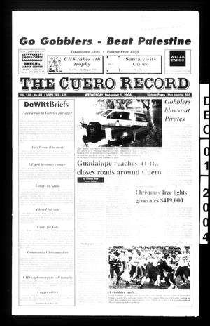 The Cuero Record (Cuero, Tex.), Vol. 110, No. 48, Ed. 1 Wednesday, December 1, 2004