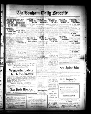 The Bonham Daily Favorite (Bonham, Tex.), Vol. 26, No. 191, Ed. 1 Friday, February 15, 1924