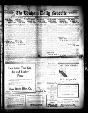 Primary view of object titled 'The Bonham Daily Favorite (Bonham, Tex.), Vol. 26, No. 211, Ed. 1 Monday, March 10, 1924'.