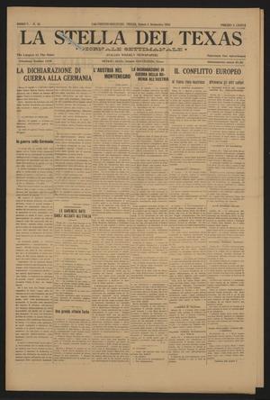 La Stella del Texas (Galveston, Tex.), Vol. 5, No. 36, Ed. 1 Saturday, September 2, 1916