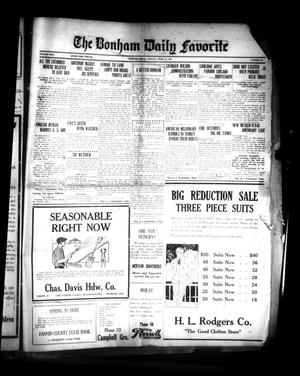 The Bonham Daily Favorite (Bonham, Tex.), Vol. 26, No. 254, Ed. 1 Tuesday, April 29, 1924