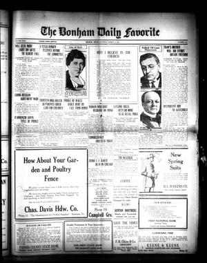 The Bonham Daily Favorite (Bonham, Tex.), Vol. 26, No. 216, Ed. 1 Saturday, March 15, 1924