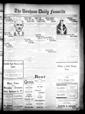 The Bonham Daily Favorite (Bonham, Tex.), Vol. 23, No. 291, Ed. 1 Friday, June 10, 1921