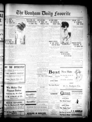 The Bonham Daily Favorite (Bonham, Tex.), Vol. 23, No. 189, Ed. 1 Monday, March 14, 1921