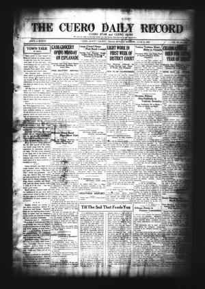Primary view of object titled 'The Cuero Daily Record (Cuero, Tex.), Vol. 60, No. 135, Ed. 1 Sunday, June 8, 1924'.
