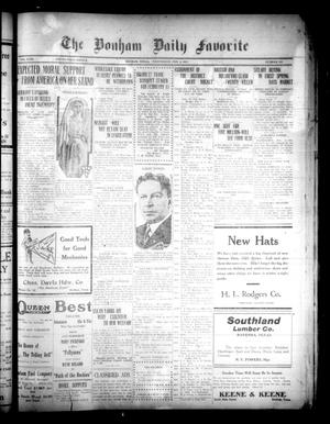 The Bonham Daily Favorite (Bonham, Tex.), Vol. 23, No. 155, Ed. 1 Wednesday, February 2, 1921