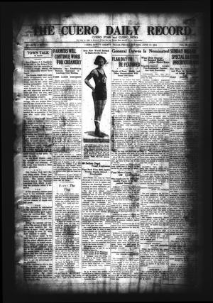 The Cuero Daily Record (Cuero, Tex.), Vol. 60, No. 140, Ed. 1 Friday, June 13, 1924