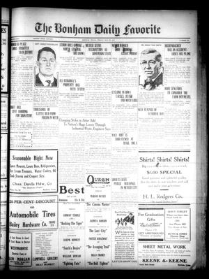 The Bonham Daily Favorite (Bonham, Tex.), Vol. 23, No. 279, Ed. 1 Friday, May 27, 1921