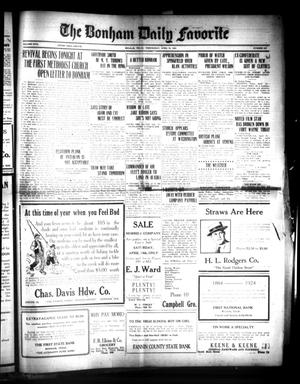 The Bonham Daily Favorite (Bonham, Tex.), Vol. 26, No. 243, Ed. 1 Wednesday, April 16, 1924