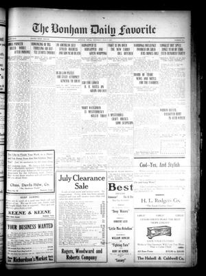 The Bonham Daily Favorite (Bonham, Tex.), Vol. 23, No. 314, Ed. 1 Thursday, July 7, 1921
