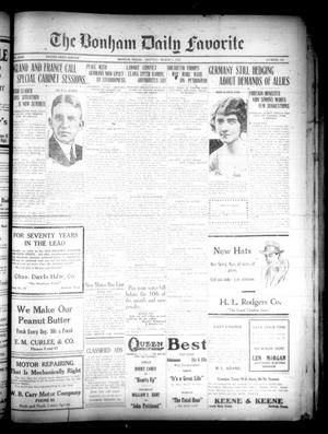 The Bonham Daily Favorite (Bonham, Tex.), Vol. 23, No. 183, Ed. 1 Monday, March 7, 1921