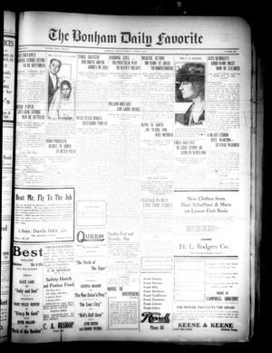 The Bonham Daily Favorite (Bonham, Tex.), Vol. 23, No. 208, Ed. 1 Tuesday, April 5, 1921