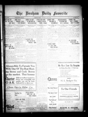 The Bonham Daily Favorite (Bonham, Tex.), Vol. 23, No. 134, Ed. 1 Saturday, January 8, 1921