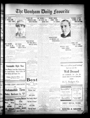 The Bonham Daily Favorite (Bonham, Tex.), Vol. 23, No. 276, Ed. 1 Tuesday, May 24, 1921