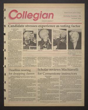 Collegian (Hurst, Tex.), Vol. 3, No. 9, Ed. 1 Wednesday, November 7, 1990