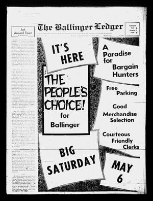 The Ballinger Ledger (Ballinger, Tex.), Vol. 80, No. 46, Ed. 1 Thursday, May 4, 1967