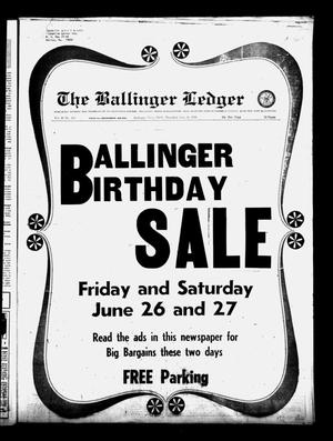 The Ballinger Ledger (Ballinger, Tex.), Vol. 83, No. 103, Ed. 1 Thursday, June 25, 1970