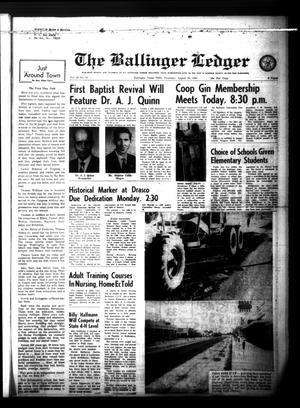 The Ballinger Ledger (Ballinger, Tex.), Vol. 82, No. 18, Ed. 1 Thursday, August 29, 1968