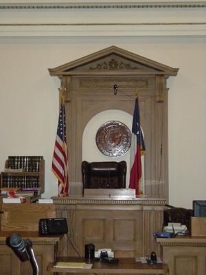 Anderson County Courthouse Judge's Bench