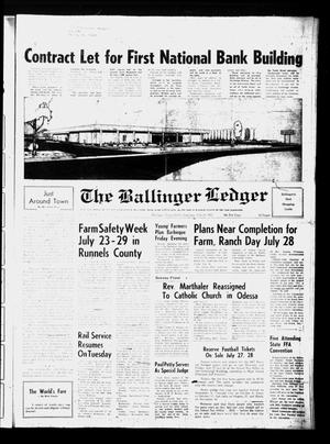 The Ballinger Ledger (Ballinger, Tex.), Vol. 81, No. 5, Ed. 1 Thursday, July 20, 1967