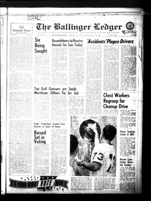 Primary view of object titled 'The Ballinger Ledger (Ballinger, Tex.), Vol. 82, No. 36, Ed. 1 Thursday, October 31, 1968'.