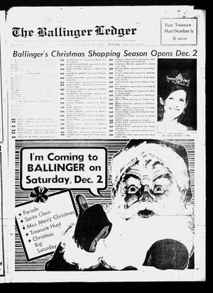 Primary view of object titled 'The Ballinger Ledger (Ballinger, Tex.), Vol. 81, No. 33, Ed. 1 Thursday, November 30, 1967'.