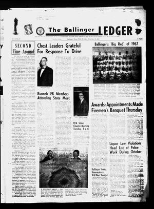 The Ballinger Ledger (Ballinger, Tex.), Vol. 81, No. 27, Ed. 1 Monday, November 13, 1967