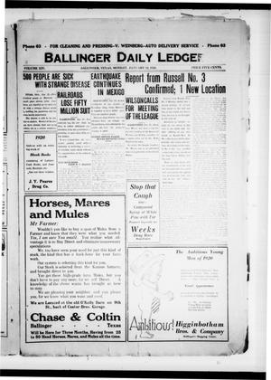 Ballinger Daily Ledger (Ballinger, Tex.), Vol. 14, Ed. 1 Monday, January 12, 1920