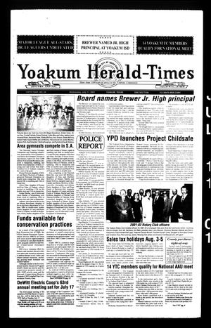 Yoakum Herald-Times (Yoakum, Tex.), Vol. 109, No. 28, Ed. 1 Wednesday, July 11, 2001