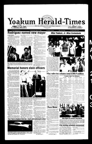Primary view of object titled 'Yoakum Herald-Times (Yoakum, Tex.), Vol. 111, No. 21, Ed. 1 Wednesday, May 21, 2003'.