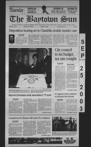 The Baytown Sun (Baytown, Tex.), Vol. 81, No. 301, Ed. 1 Thursday, September 25, 2003