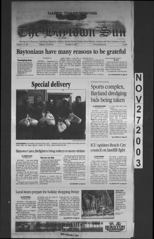 The Baytown Sun (Baytown, Tex.), Vol. 81, No. 360, Ed. 1 Thursday, November 27, 2003