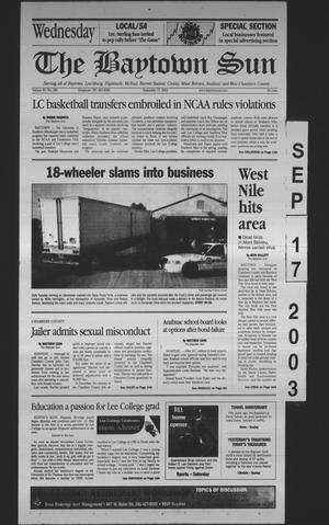 The Baytown Sun (Baytown, Tex.), Vol. 81, No. 293, Ed. 1 Wednesday, September 17, 2003